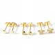 Gold-plated earrings STAR-3