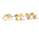 Gold-plated earrings STAR-2
