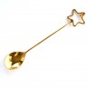 Gold spoon star with copper ring