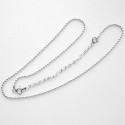 Silver chain of elongated bubbles