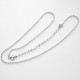 Silver chain of elongated bubbles-1