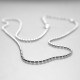 Silver chain of elongated bubbles-2