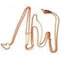 Copper small chain with 2 rings