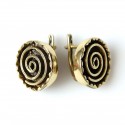 Brass earrings with universe vortex ŽA