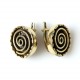 Brass earrings with universe vortex ŽA