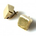 Brass earrings Square ŽA