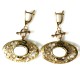 Brass earrings with Opal ŽA-1
