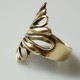 Brass ring flower like daisy petals ŽŽ-2