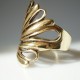 Brass ring flower like daisy petals ŽŽ-4
