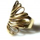 Brass ring flower like daisy petals ŽŽ-1