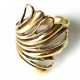 Brass ring flower like daisy petals ŽŽ-6