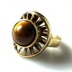 Brass ring with Agate ŽŽ149-2