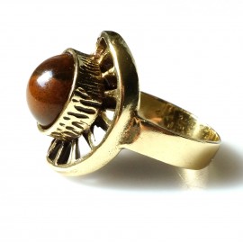Brass ring with Agate ŽŽ149