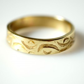 Brass ring like gold ŽŽA 5mm