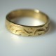 Brass ring like gold ŽŽA 5mm-3