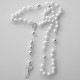Rosaries with pearls and silver balls RPS-1