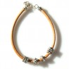 Bracelet for men with natural leather AP653 Ž4