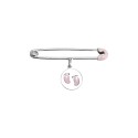 Brooch Accessory for the maternity basket - Pink