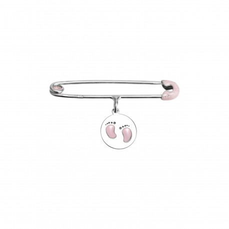 Brooch Christening - Accessory for the maternity basket Pink