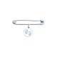Brooch accessory for the maternity basket - Blue
