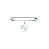 Brooch accessory for the maternity basket - Blue