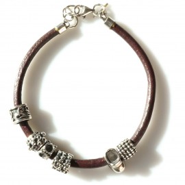 Bracelet for men with natural leather AP Ž6