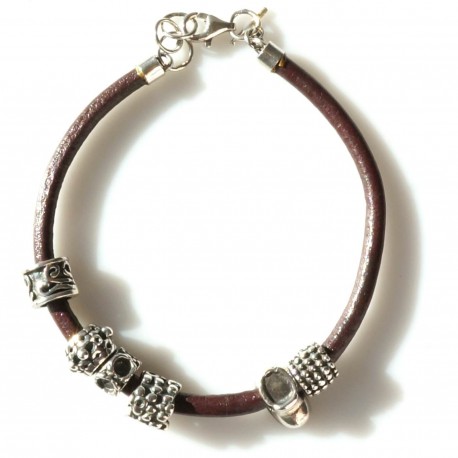 Bracelet for men with natural leather AP Ž6