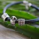 Bracelet with genuine leather -3