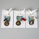 Brass Wine Glass Charms "Pearl Shell"-2