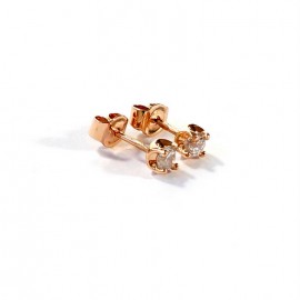 Gold earrings "MCD"