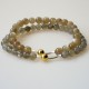 Bracelet for couples with Labradorite and Sun stone-2