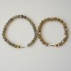 Bracelet for couples with Labradorite and Sun stone-4