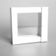 Gift box "Frames 3D" TW28 white 70X70-2