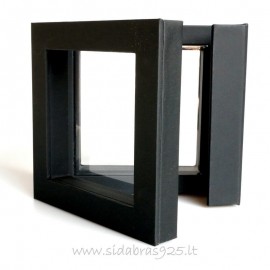 Gift box "Frame 3D" TW28 black 70X70