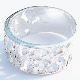 Ring in white silver - wonderful openwork Ž418