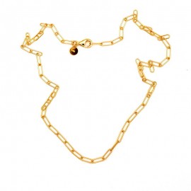 Gold-plated silver chain with pendant GL