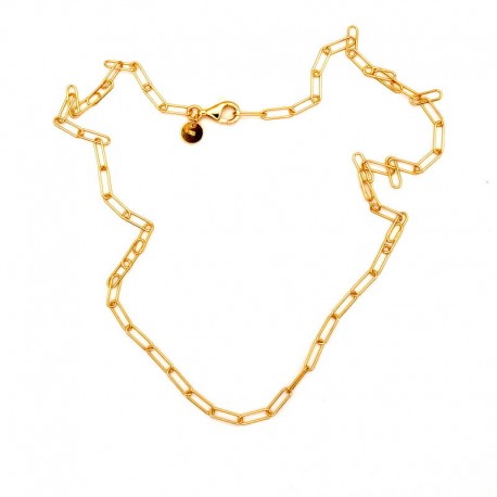 Gold-plated silver chain with pendant GL