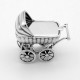 Silver stroller - best gift for Christening-2
