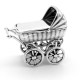 Silver stroller - best gift for Christening-1