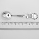 Silver spoon with clock - Christening gift-4