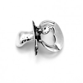 Silver pacifier for baby