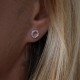 Earrings are small minimalistic circles-3