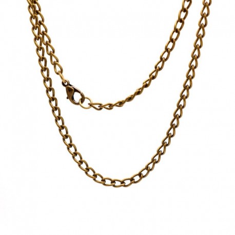 Brass chain "Braiding" ŽG5 45-90 cm
