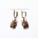 Brass earrings "Owls" ŽA553-2