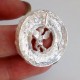 Pendant Medal with Angel, white-3