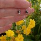 Earrings with hematot on the chain-2