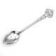 Spoon large silver luxury "Crown with zircon"-1