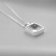 Chain with square pendant P770-8