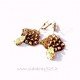 Brass earrings ŽA567-2