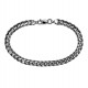 Chain bracelet blackened 1.8 gourmet weaving-1